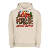 Pigment French Oak Army Christmas home sweet home Urban Hoodie - NancyCooperArtShop