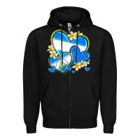 Black nicaragua hearts Zipper Hoodie - texasbilliewilder
