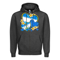 Charcoal Heather nicaragua hearts Zipper Hoodie - texasbilliewilder