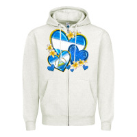 Oatmeal Heather nicaragua hearts Zipper Hoodie - texasbilliewilder