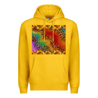 Lemon pride sunflower  rainbow leopard Premium Hoodie - AdoDesignShop