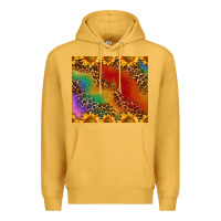 Mustard pride sunflower  rainbow leopard Premium Hoodie - AdoDesignShop