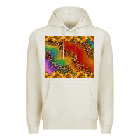Oatmeal Heather pride sunflower  rainbow leopard Premium Hoodie - AdoDesignShop