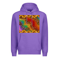 Purple pride sunflower  rainbow leopard Premium Hoodie - AdoDesignShop