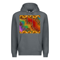 Rock pride sunflower  rainbow leopard Premium Hoodie - AdoDesignShop
