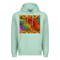 Seafoam pride sunflower  rainbow leopard Premium Hoodie - AdoDesignShop