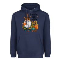 Navy pumpkin spice junkie Heavyweight Hoodie - RanaPortraitStore