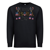 Black happy memorial day Premium Sweatshirt - CowhideDigitalArt