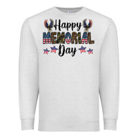 Oatmeal Heather happy memorial day Premium Sweatshirt - CowhideDigitalArt