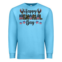 Ocean Blue happy memorial day Premium Sweatshirt - CowhideDigitalArt