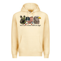 Pina Colada Peace Love American White Sea Eagle Premium Hoodie - LillyAllenDesigns
