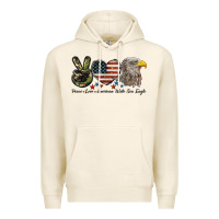 Tofu Peace Love American White Sea Eagle Premium Hoodie - LillyAllenDesigns