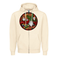 Sandshell Gnome Truck Christmas Zipper Hoodie - RanaPortraitStore