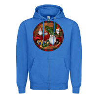 True Royal Gnome Truck Christmas Zipper Hoodie - RanaPortraitStore