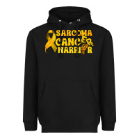 Black Sarcoma Cancer Warrior Heavyweight Hoodie - texasbilliewilder