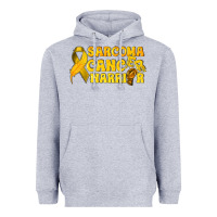 Heather Grey Sarcoma Cancer Warrior Heavyweight Hoodie - texasbilliewilder