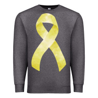 Charcoal Heather sarcoma or bone cancer ribbon Premium Sweatshirt - FaDigitalArtStudio