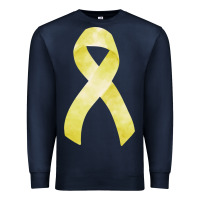 Navy sarcoma or bone cancer ribbon Premium Sweatshirt - FaDigitalArtStudio