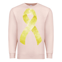 Pale Pink sarcoma or bone cancer ribbon Premium Sweatshirt - FaDigitalArtStudio