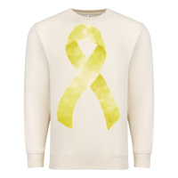 Sandshell sarcoma or bone cancer ribbon Premium Sweatshirt - FaDigitalArtStudio