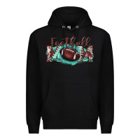 Black football mom Premium Hoodie - BarkalooDesign