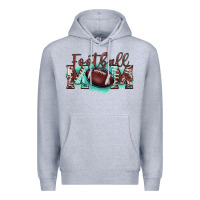 Heather Grey football mom Premium Hoodie - BarkalooDesign
