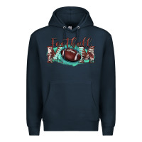 Navy football mom Premium Hoodie - BarkalooDesign