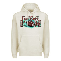 Oatmeal Heather football mom Premium Hoodie - BarkalooDesign
