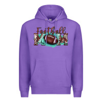 Purple football mom Premium Hoodie - BarkalooDesign