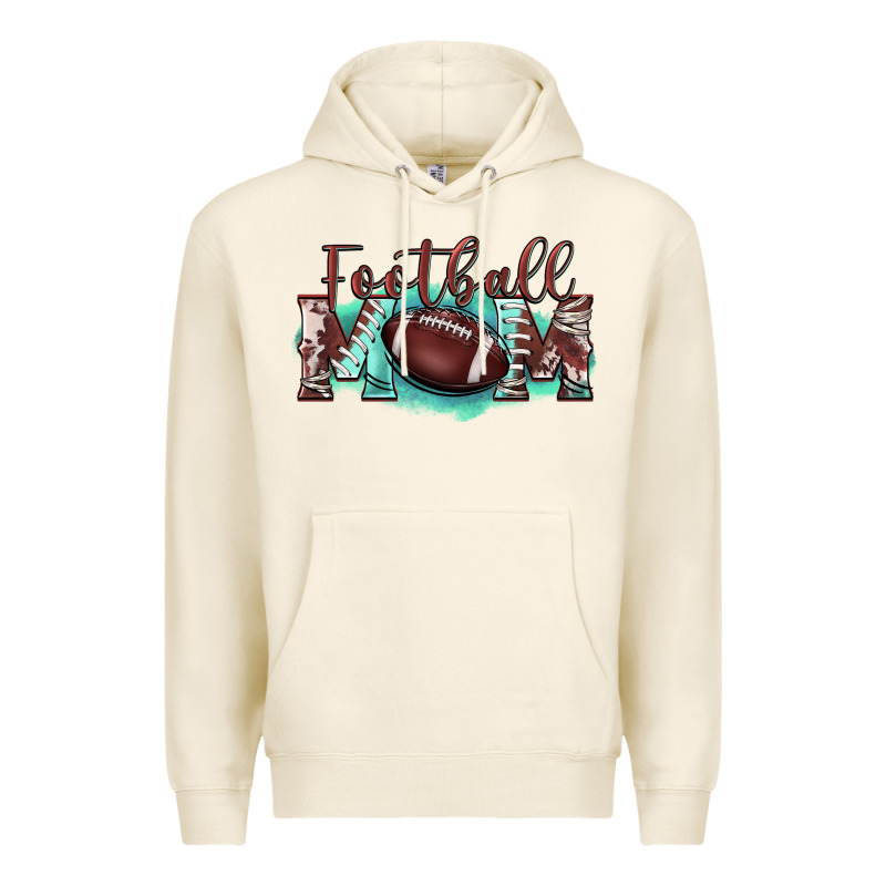 Football Mom Premium Hoodie by BarkalooDesign | Teevron