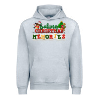 Heather Grey Baking Christmas memories Urban Hoodie - NancyCooperArtShop