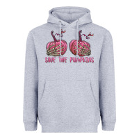 Heather Grey Save The Pumpkins Heavyweight Hoodie - texasbilliewilder