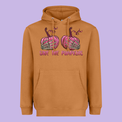 Save The Pumpkins Heavyweight Hoodie Designed By Texasbilliewilder
