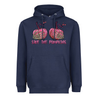 Navy Save The Pumpkins Heavyweight Hoodie - texasbilliewilder