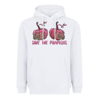 White Save The Pumpkins Heavyweight Hoodie - texasbilliewilder
