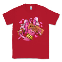 Red Breast Cancer afro girl sneakers Classic Tee - RanaPortraitStore