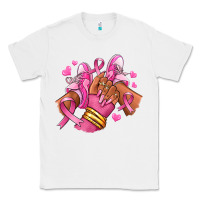 White Breast Cancer afro girl sneakers Classic Tee - RanaPortraitStore