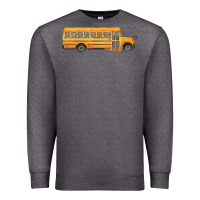 Charcoal Heather school bus Premium Sweatshirt - FaDigitalArtStudio