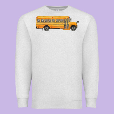 School Bus Premium Sweatshirt Designed By Fadigitalartstudio