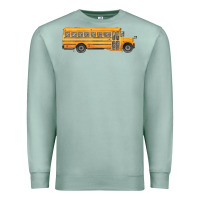 Seafoam school bus Premium Sweatshirt - FaDigitalArtStudio