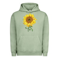 Pigment Oil Green bambino sunflower Urban Hoodie - LillyAllenDesigns