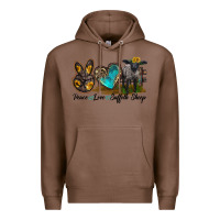 Chestnut Peace Love Suffolk Sheep Premium Hoodie - LillyAllenDesigns