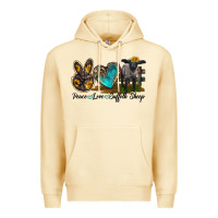 Pina Colada Peace Love Suffolk Sheep Premium Hoodie - LillyAllenDesigns