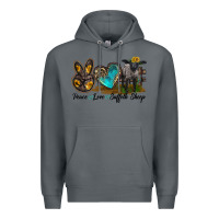Rock Peace Love Suffolk Sheep Premium Hoodie - LillyAllenDesigns