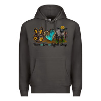 Smoke Peace Love Suffolk Sheep Premium Hoodie - LillyAllenDesigns
