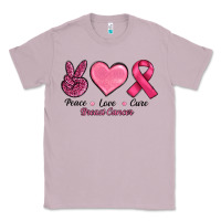 Lilac Peace Love Cure Cancer Classic Tee - RanaPortraitStore