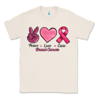 Natural Peace Love Cure Cancer Classic Tee - RanaPortraitStore