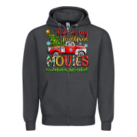 Smoke this is my christmas movies watching blanket Zipper Hoodie - Zillion Design Studio