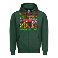 Sports Green this is my christmas movies watching blanket Zipper Hoodie - Zillion Design Studio