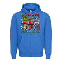 True Royal this is my christmas movies watching blanket Zipper Hoodie - Zillion Design Studio